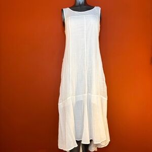 NWT Leifsdottir Anthropologie White Sheer Dress